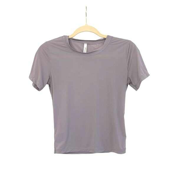 Fabletics Shirt Purple Athletic Short Sleeve Crop Top Size Women's Small - Picture 1 of 2